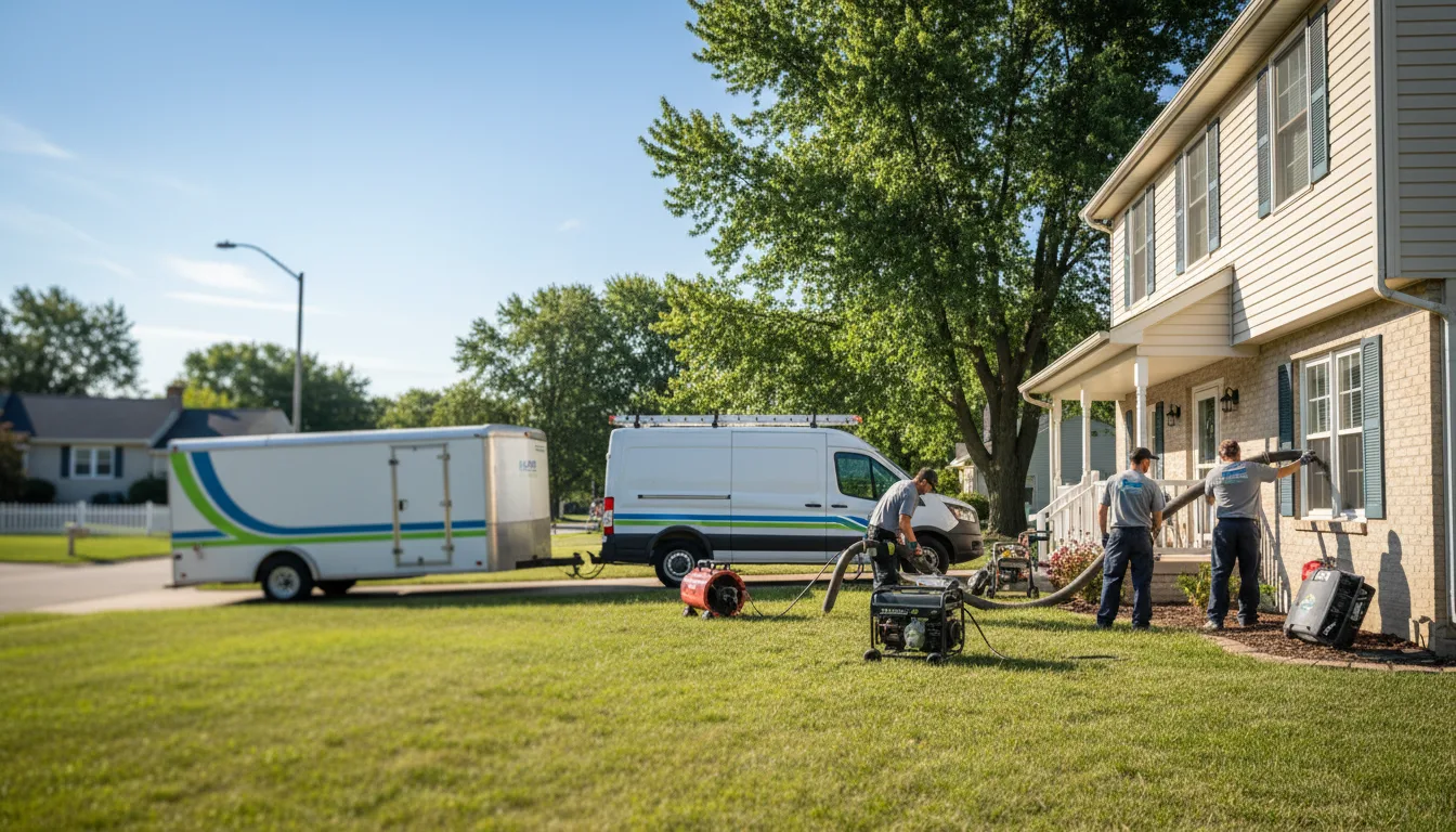 Flooded Basement Restoration And Cleanup With Repair in Andover, IL near me